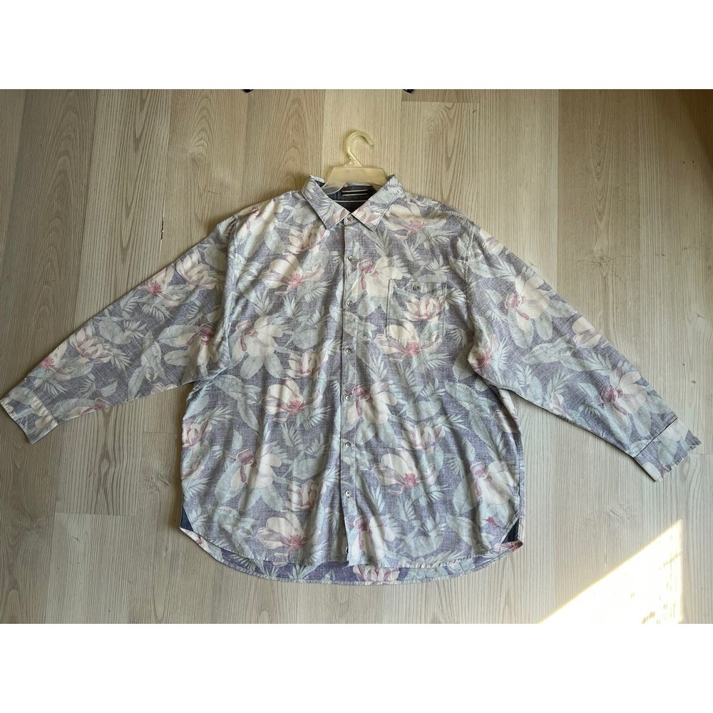 Men's Tommy Bahama Coastline Cord Long Sleeve Button-Up Tropical Shirt Size XXXL